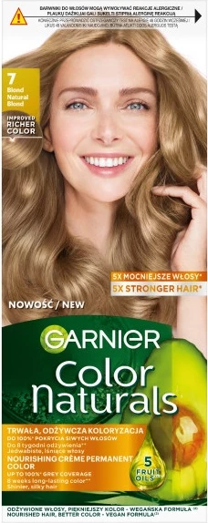 Bojë për flokë për femra Garnier Color Naturals 7 Blond, 1 art