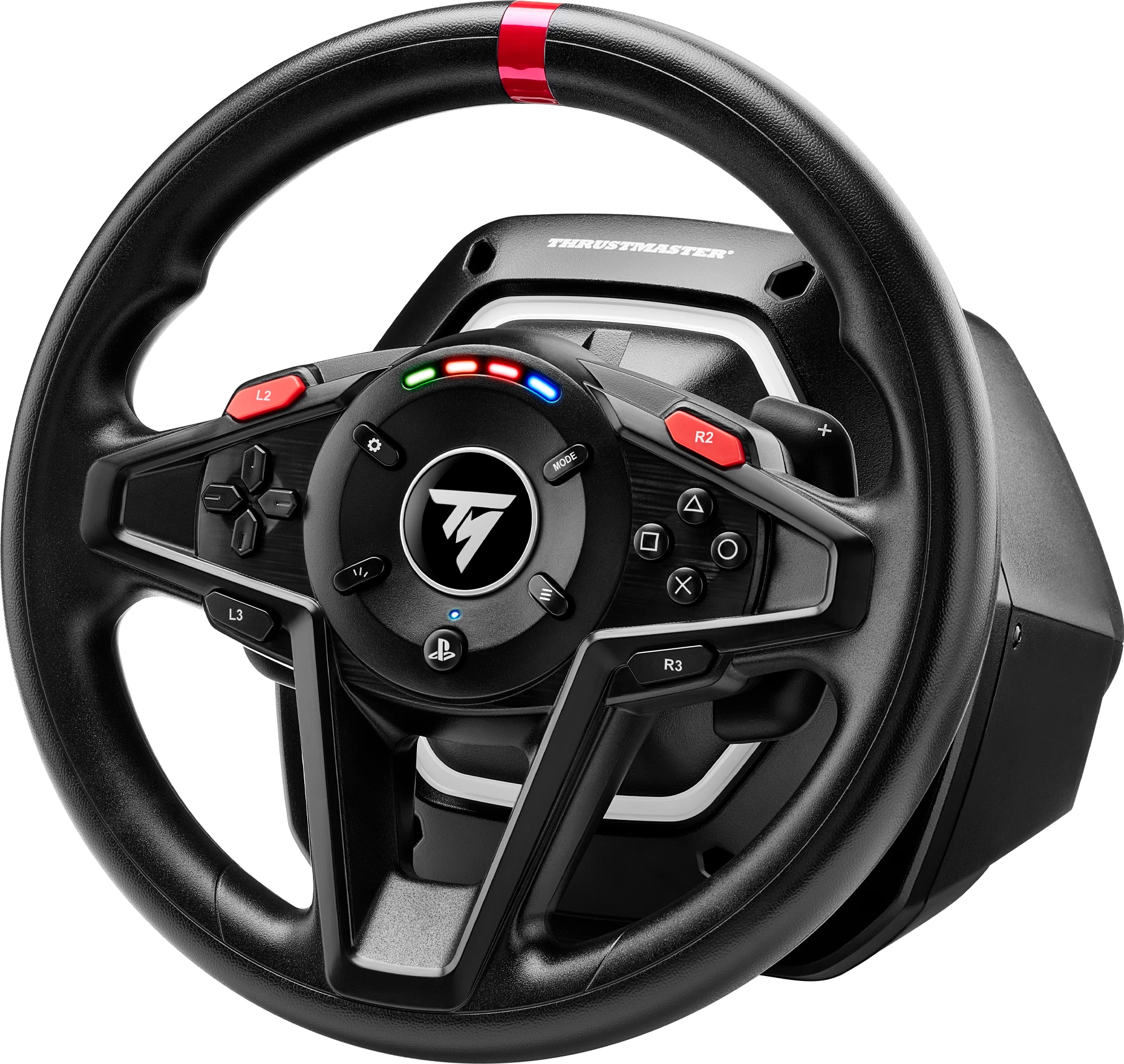 Volan dirkal Thrustmaster T128-P, Force Feedback Hybrid Drive, USB Type-C (EU plug), me pedale T2PM 2-pedale, PS5/PS4/PC, i zi