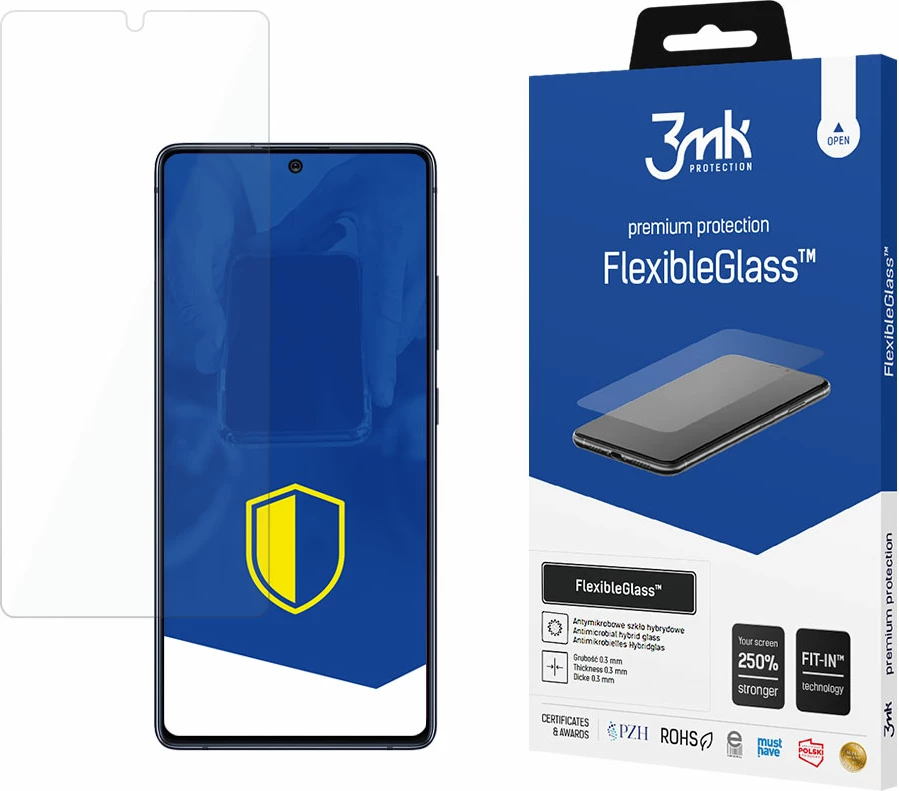 Mbështjellës xhami fleksibil 3mk FlexibleGlass për Samsung Galaxy S10 Lite, Transparent