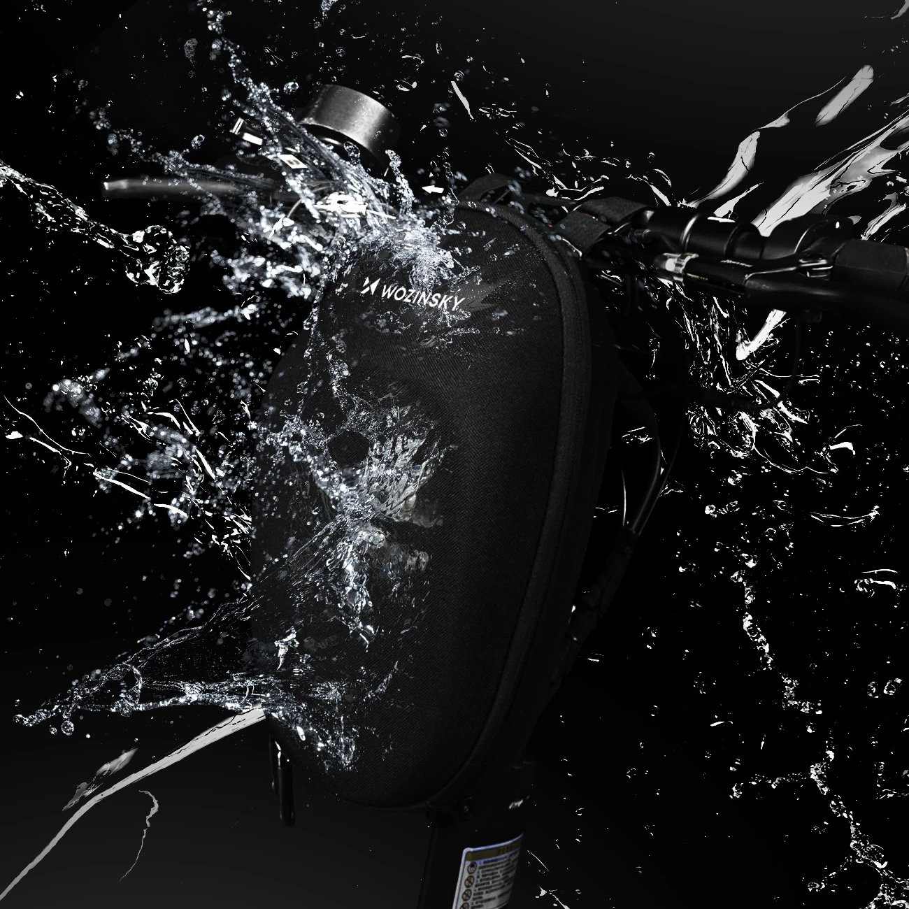 Çantë timoni për trotinet Wozinsky WSB1BK, 4L, e zezë