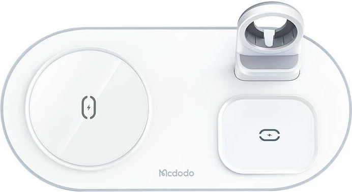 Karikues wireless Mcdodo CH-7060 3-në-1, 15W, i bardhë
