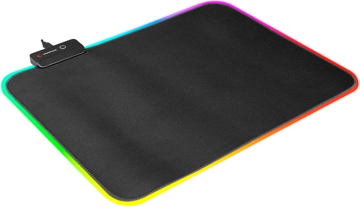 Mauspad Rampage MP-21 25x33cm RGB e zezë