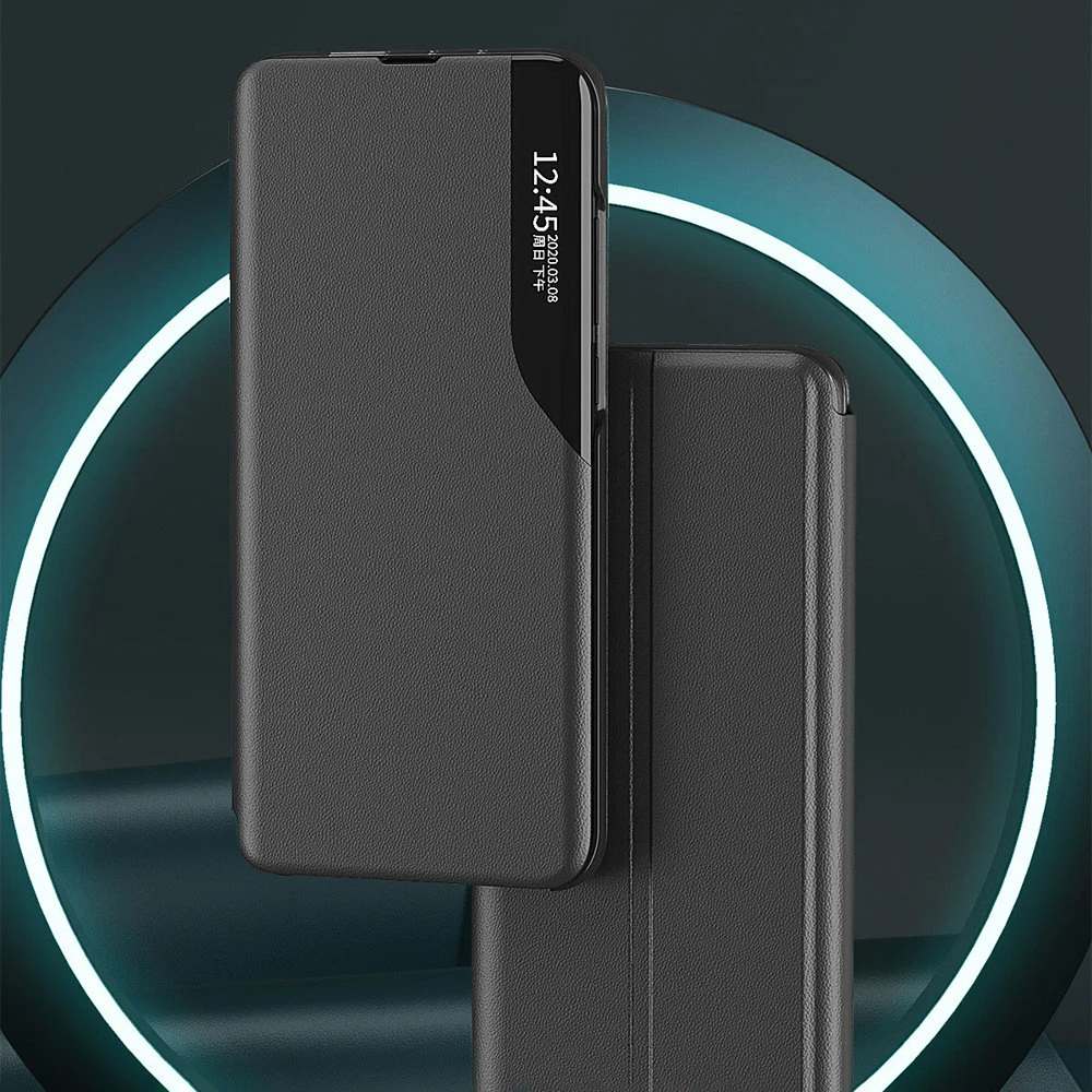 Mbështjellës Hurtel Eco Leather View Case për Xiaomi Redmi Note 11 Pro+ 5G / 11 Pro 5G / Mi 11i HyperCharge / Poco X4 NFC 5G, kaltër