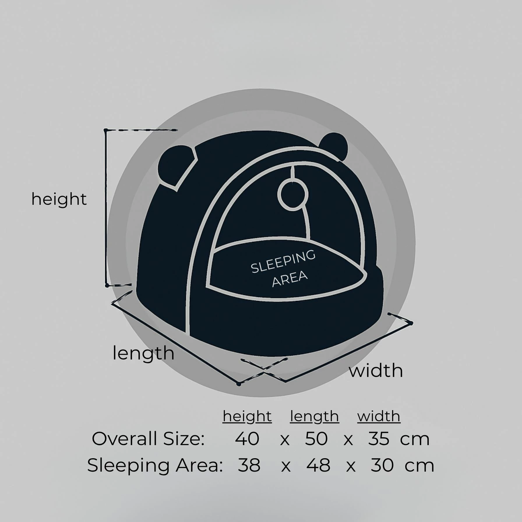 Shtrat për kafshë shtëpiake Tom Cat, ngjyrë gri