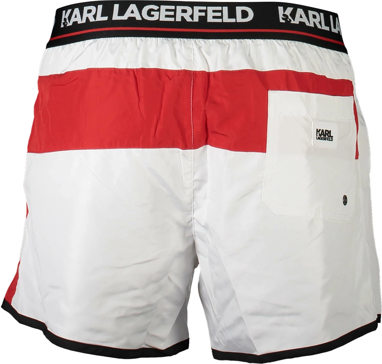Shorce noti për meshkuj KARL LAGERFELD BEACHWEAR, të bardha
