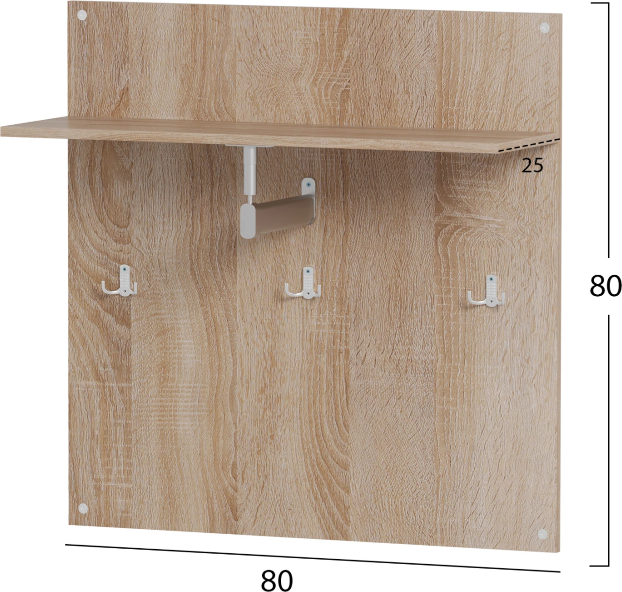 Set hyrje 3 pjesë DIONNE FH21058 melaminë në sonama-bardhë