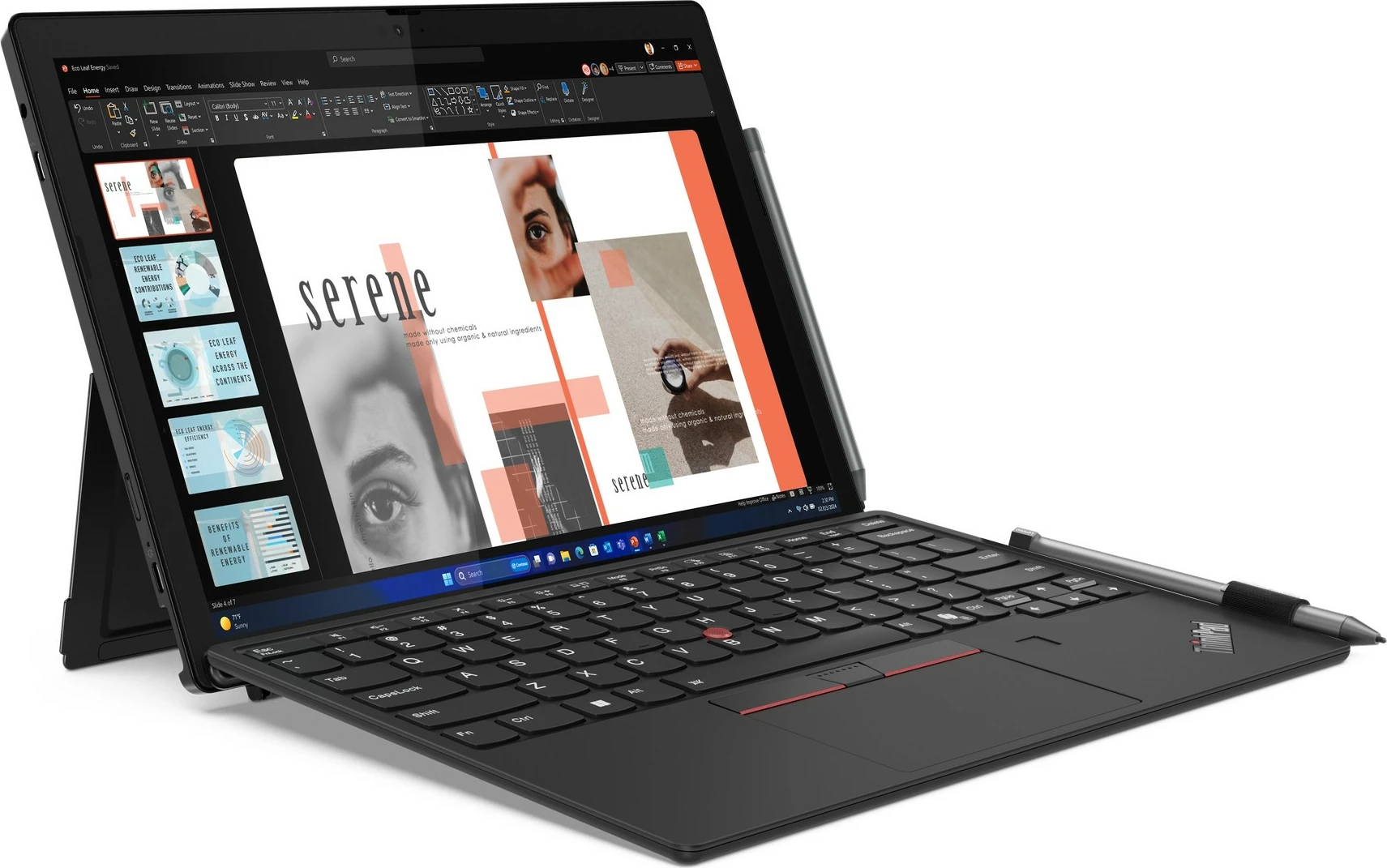 Tablet Lenovo ThinkPad X12 Detachable Gen 2, Intel Core Ultra 7, 32 GB, 1 TB, e zezë