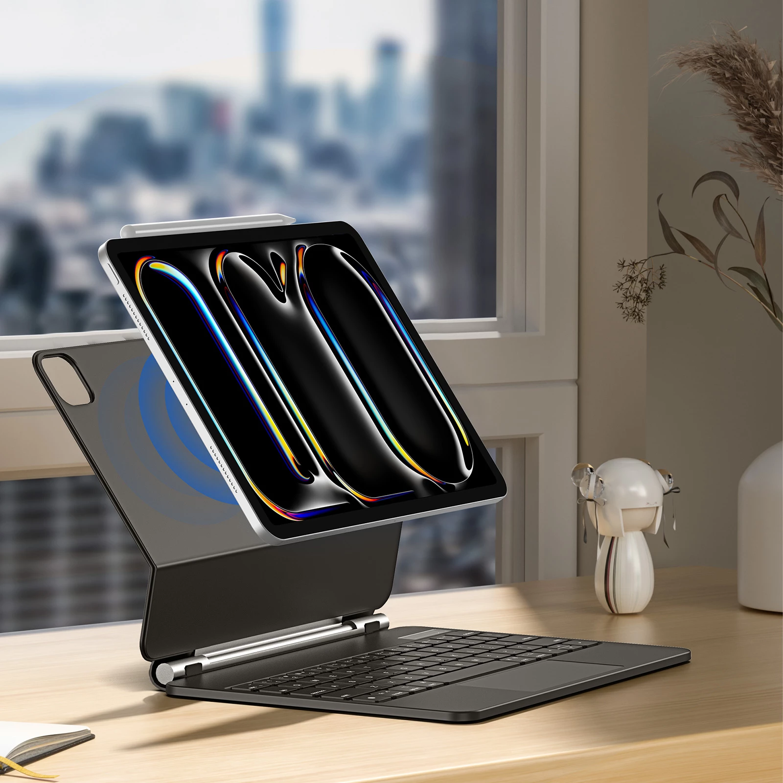 Mbështjellës me tastierë Bluetooth Dux Ducis MK Series për iPad Pro 11" (2024), i zi