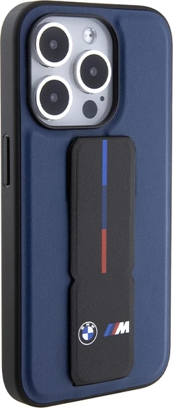 Mbështjellës BMW M Grip Stand Bicolor për iPhone 15 Pro, Blu