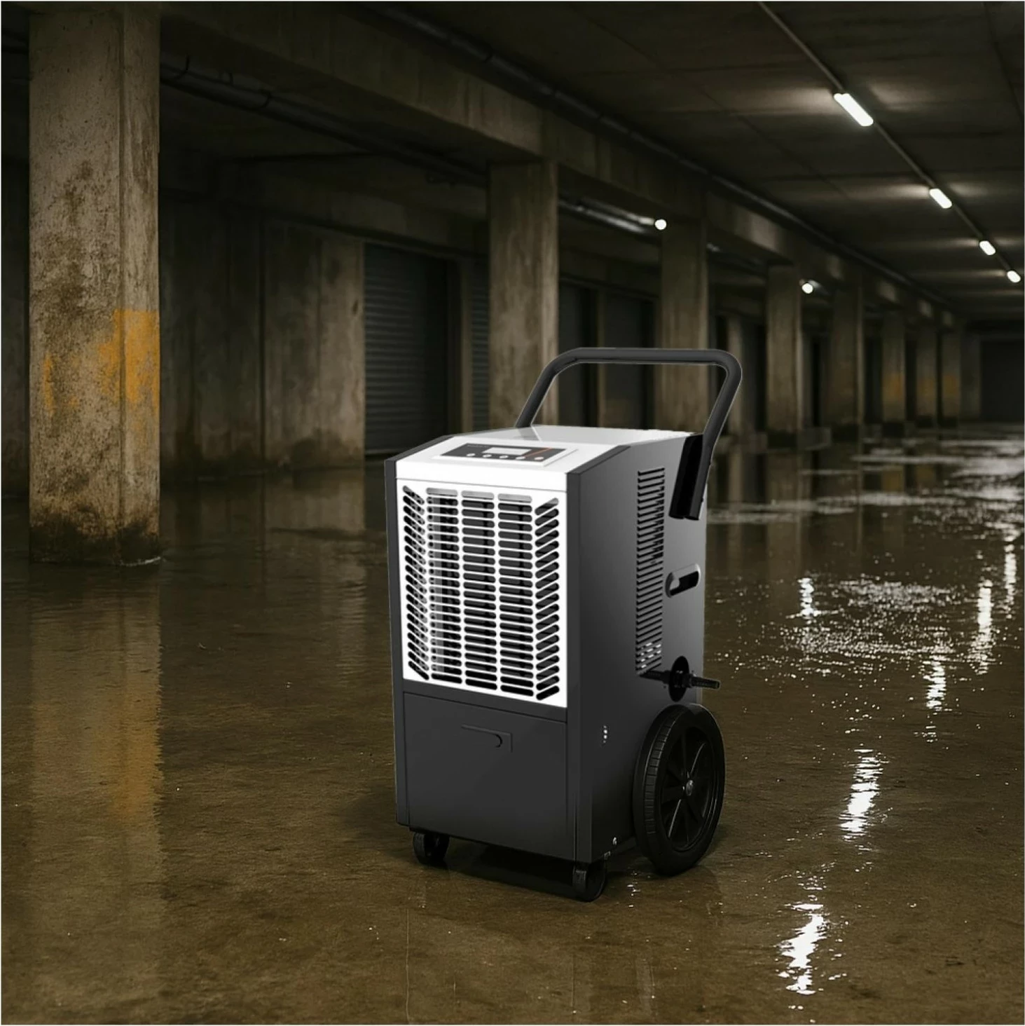 Osuese ajri Adler AD 7864, industriale, me rrota, 50L/ditë, e zezë