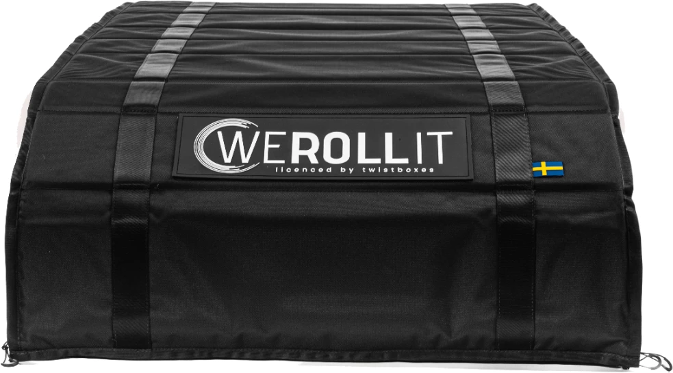 Kuti bagazhi për tavan makine Werollit Foldable Roof Box 520L, 520 L, e palosshme, ngarkesë max 75 kg, e zezë, me set montimi