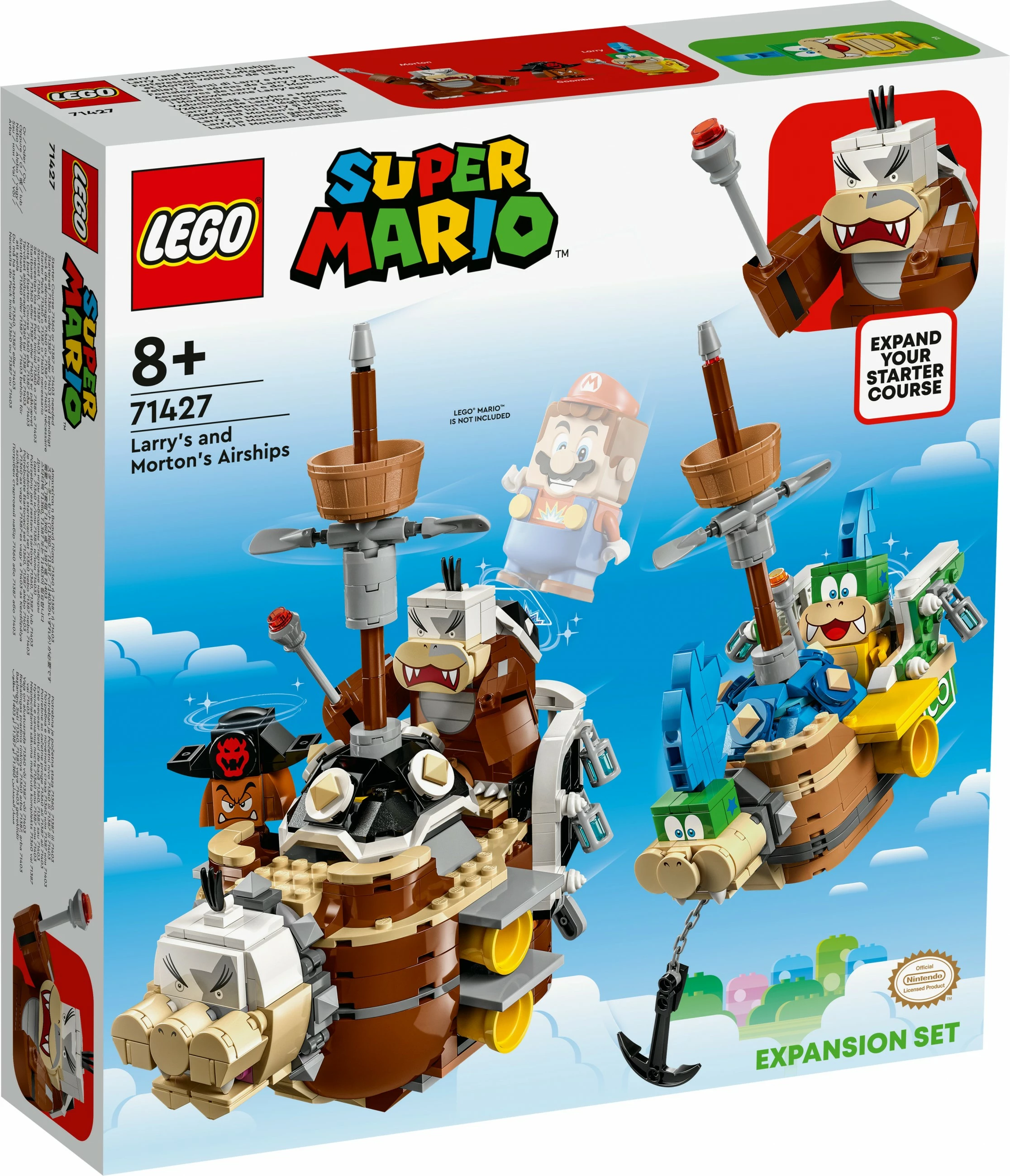 Set ndërtimi LEGO Larry's dhe Morton's Airships Expansion Set, 1062 pjesë, plastikë, shumëngjyrësh