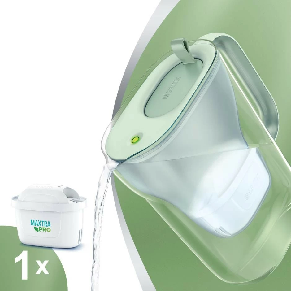Filtru uji Brita 1052237, 2.4 L, Gjelbër, Transparent