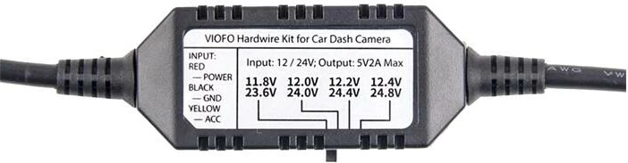 Kabllo furnizimi Viofo HK3-MINI-SET për video regjistrues me miniUSB, set me 8 adapterë