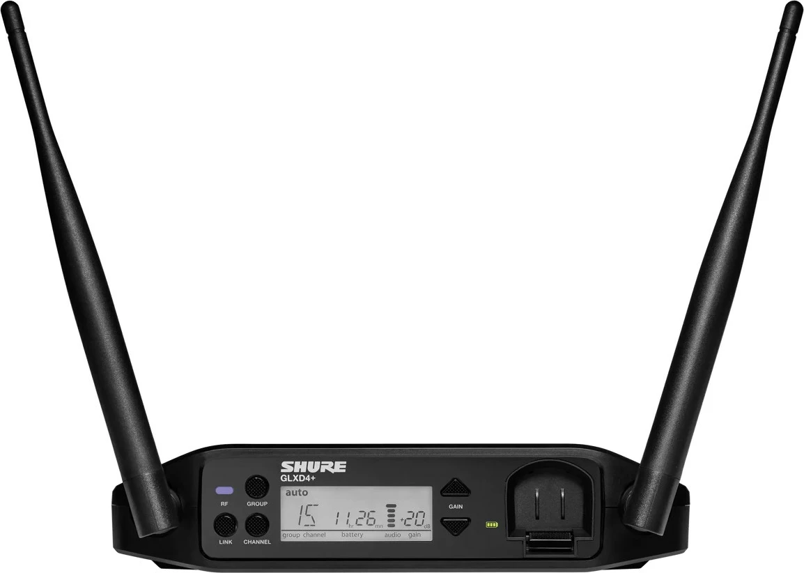 Mikrofon headset pa tela Shure GLXD14+E/SM31-Z4, sistem digjital, bodypack, i zi-portokalli