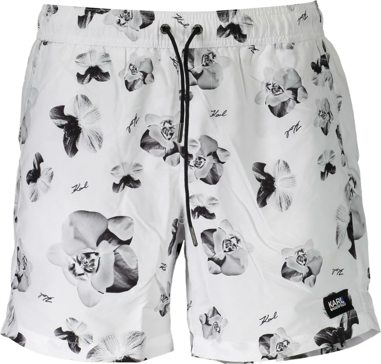 Të poshtme noti KARL LAGERFELD BEACHWEAR për meshkuj, të bardha [Madhësia: S]