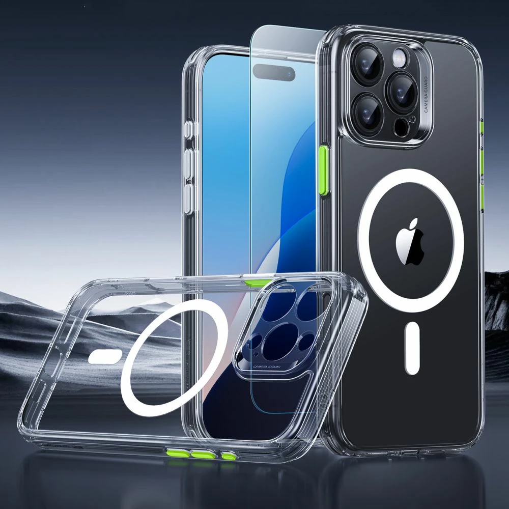 Mbështjellës ESR Classic Pro Set HaloLock MagSafe për iPhone 16 Pro, Transparent