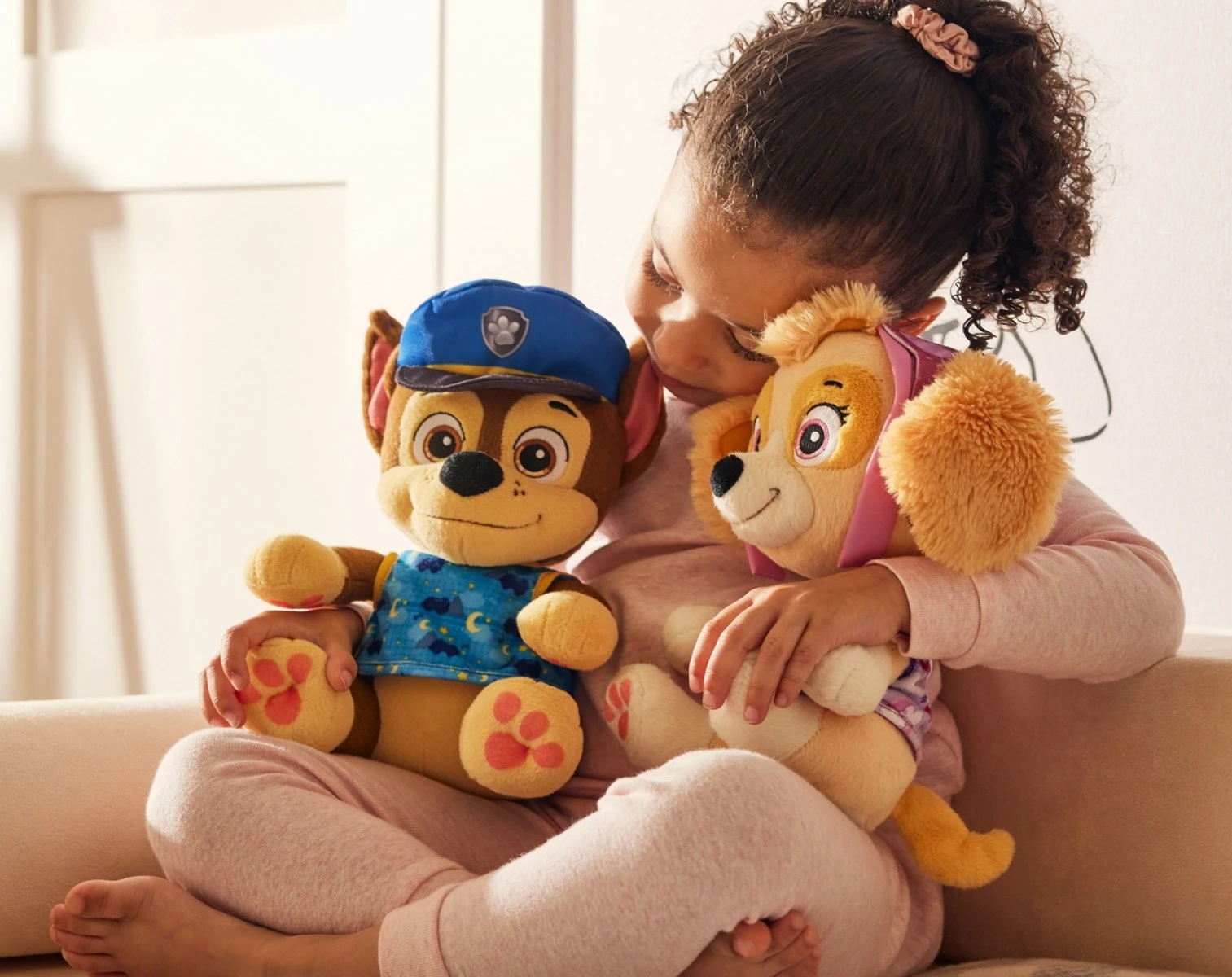 Lodër pelushi, Paw Patrol Skye (Spin Master) 6070311, 25 cm, bezhë/rozë