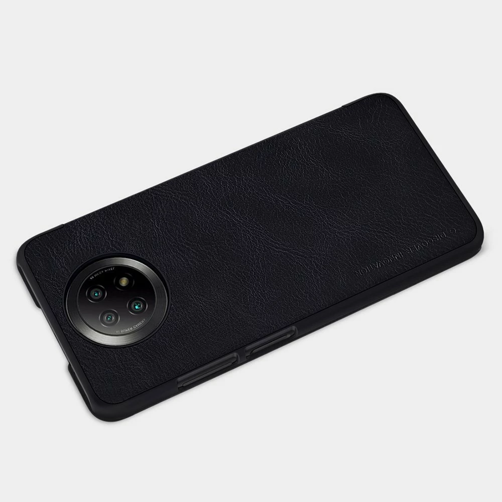 Mbështjellës Nillkin Qin për Xiaomi Redmi Note 9T 5G, lëkurë, kafe