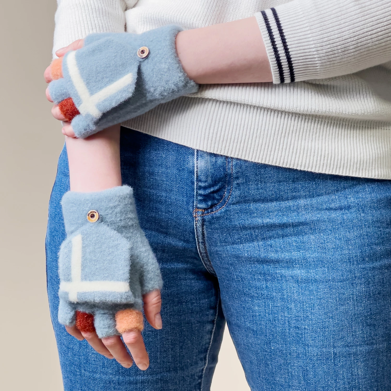 Doreza dimri mitene Hurtel për gra/fëmijë, universal, blu