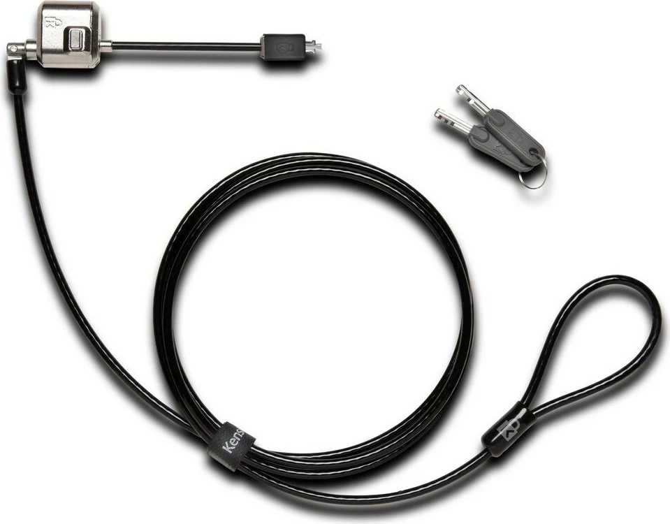 Kensington MiniSaver Lock, 1.8 m, çelës, çelik karboni, e zezë