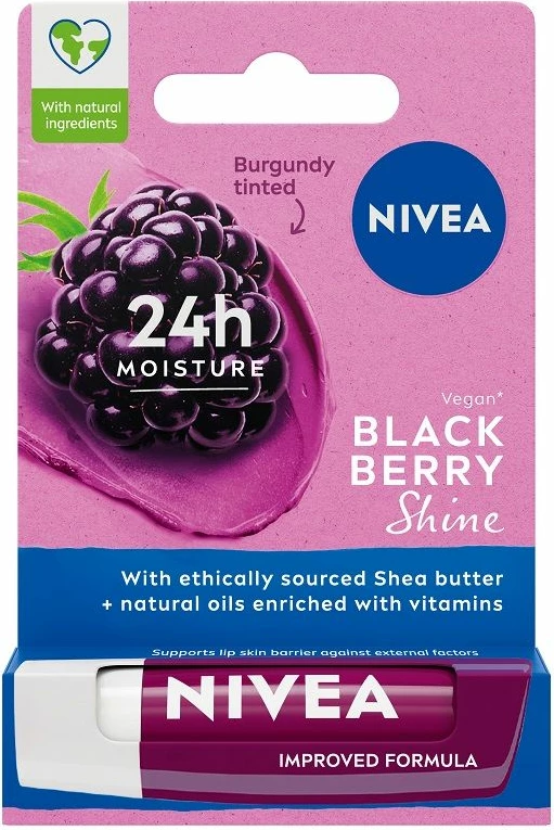 Balsam për buzë Nivea Blackberry Shine 4.8g
