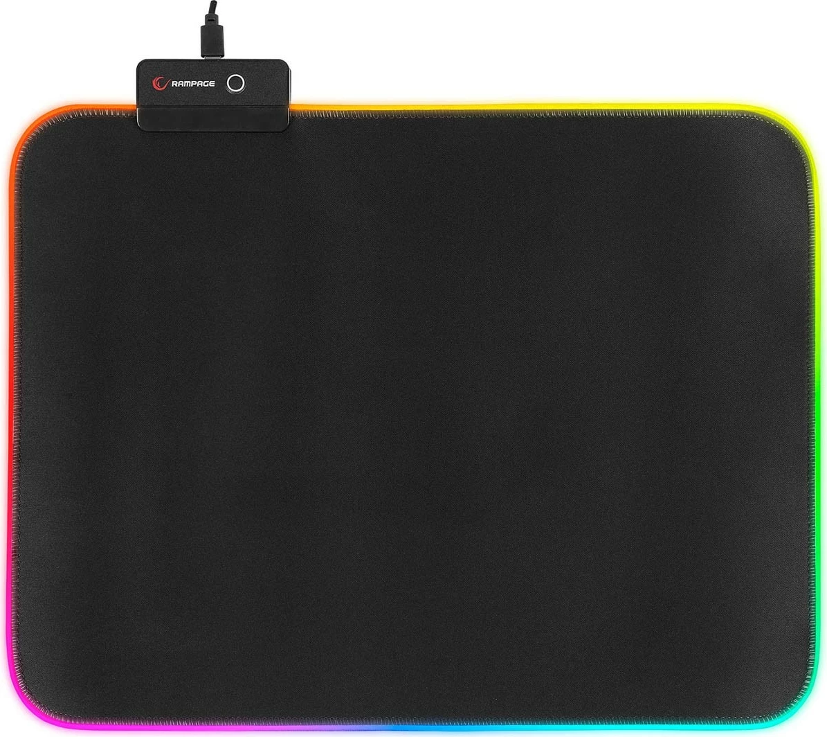 Mauspad Rampage MP-21 25x33cm RGB e zezë
