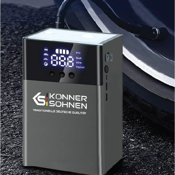 Pajisje startuese me kompresor Könner & Söhnen JSP-1200, E zezë