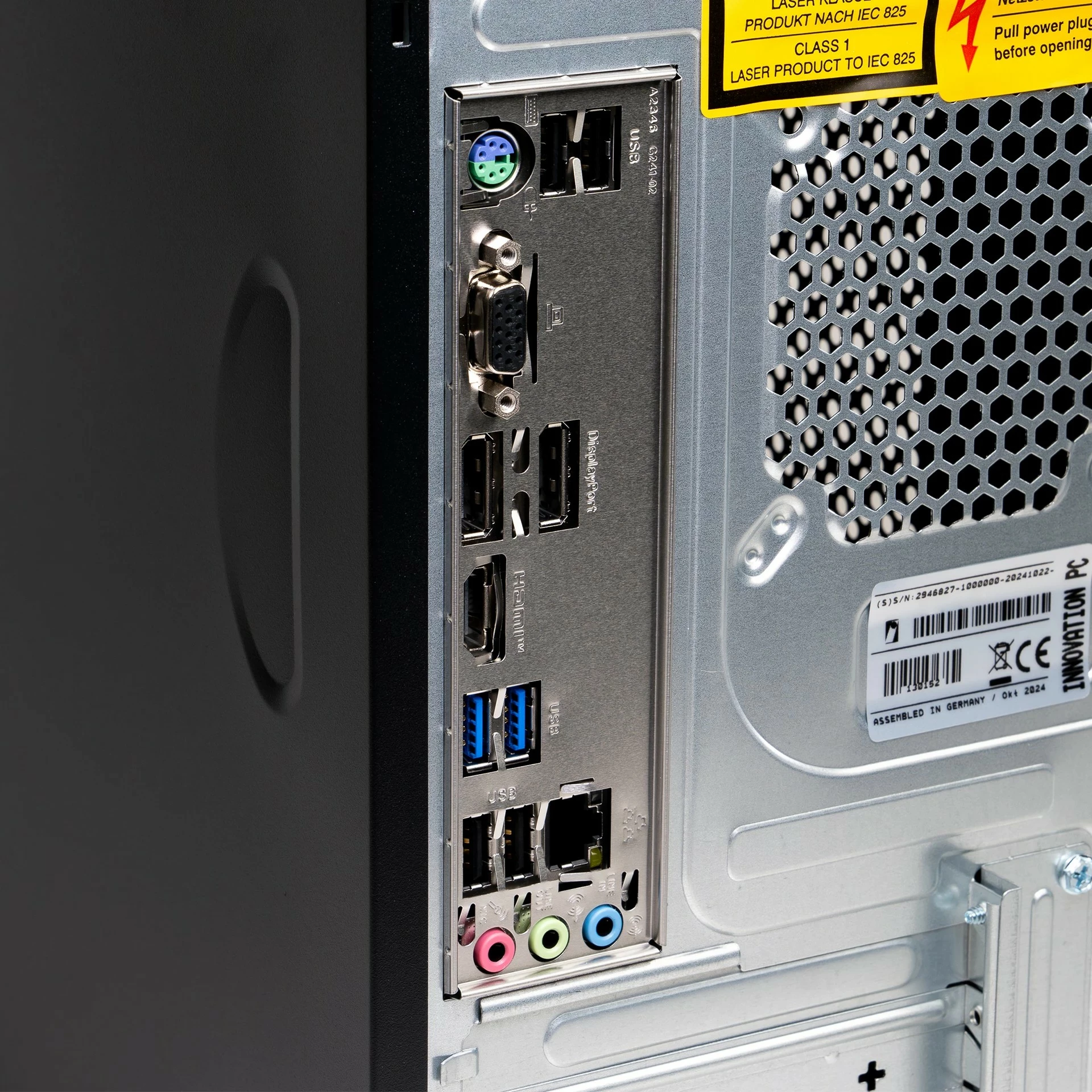 Kasë Innovation IT, Intel i3-14100, 16GB RAM, SSD 512GB, DVD-RW, e zezë