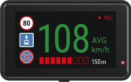 Kamerë regjistruese për veturë Navitel R980 4K, 4K UHD, GPS, Wi‑Fi, ekran 3", microSD deri 128GB, kënd 140°, e zezë