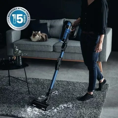 Fshesë pa kabllo Tefal TY98C0 X-Force 12.60, 900 ml, Blu