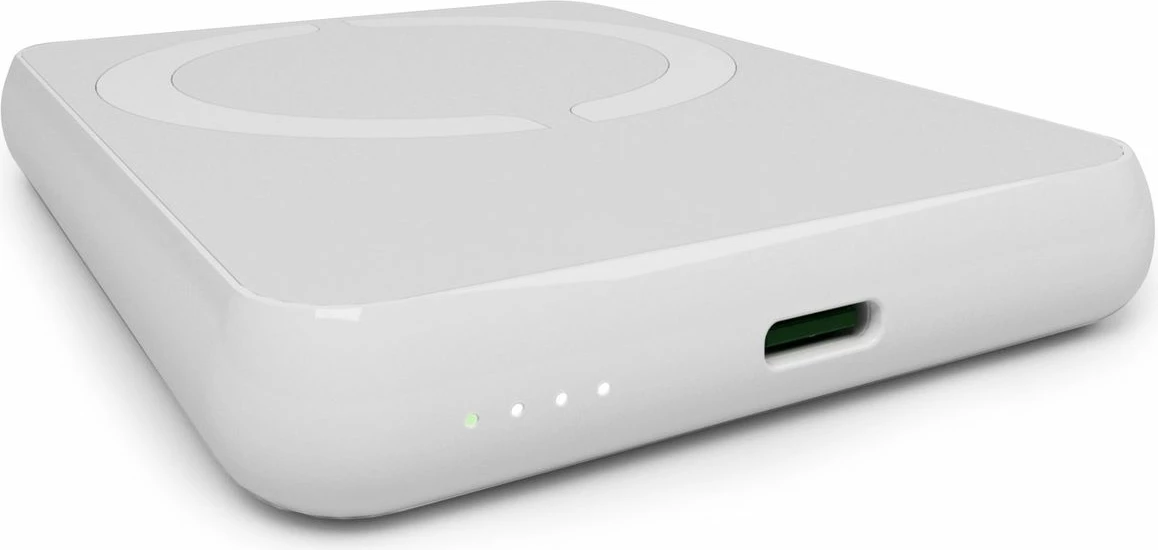 Power bank Puro Power Mag 5000mAh 20W PD USB-C, MagSafe, e bardhë