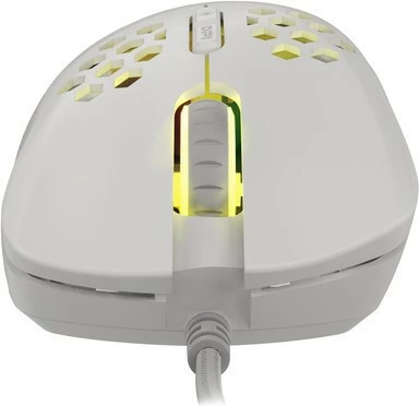 Maus gaming Genesis Krypton 555, 8000 DPI, RGB, i bardhë