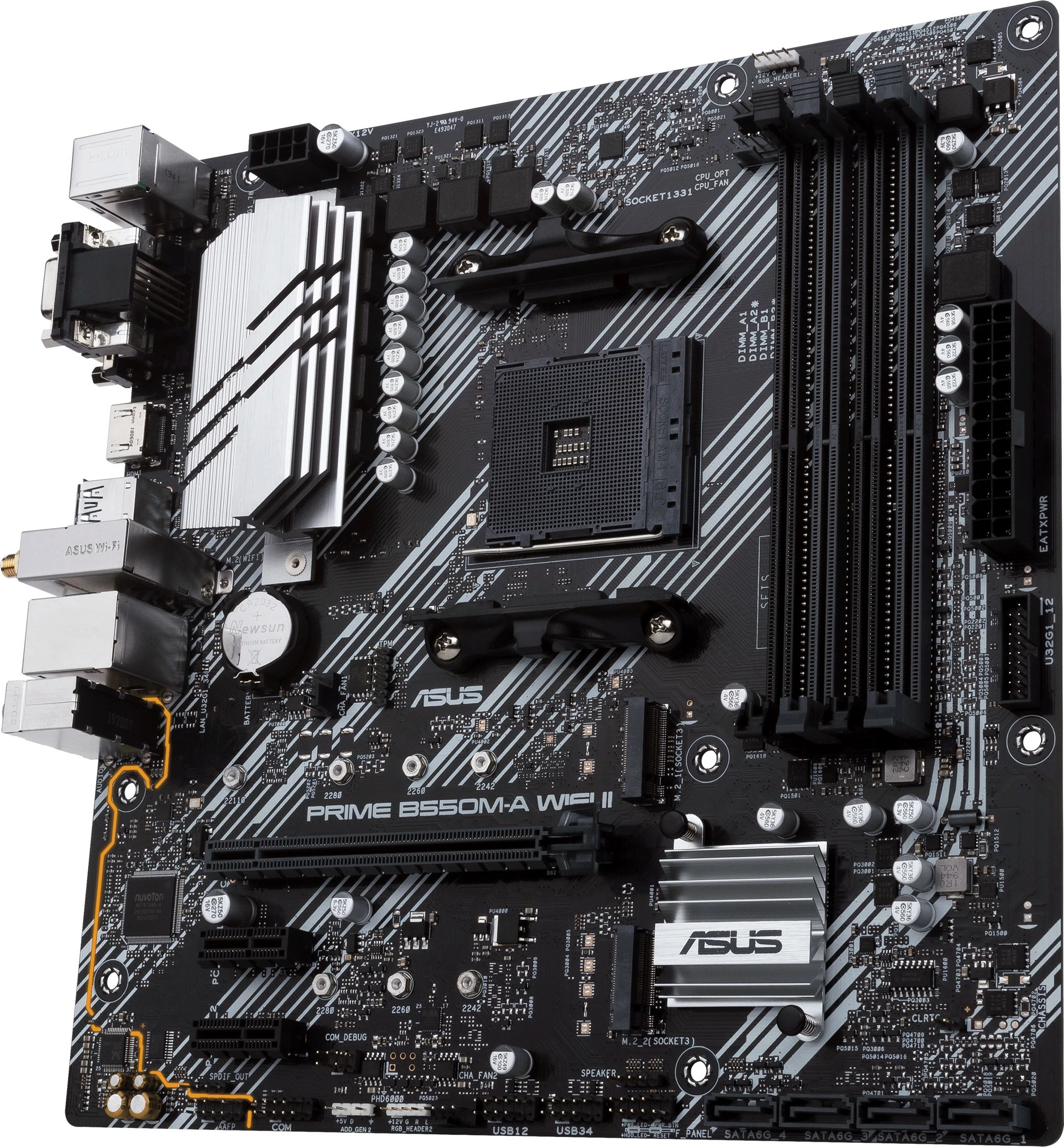 Pllakë amë ASUS PRIME B550M-A WIFI II, Socket AM4, DDR4-SDRAM, 128 GB