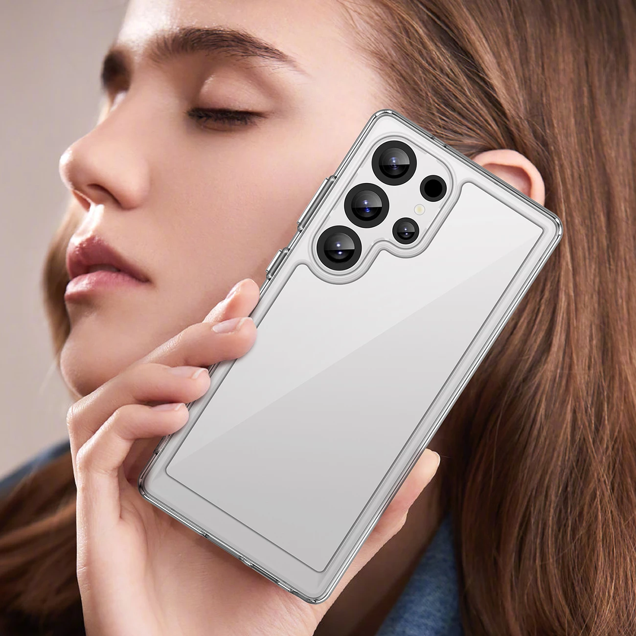 Mbështjellës Hurtel Outer Space Case për Samsung Galaxy S25 Ultra, Transparent