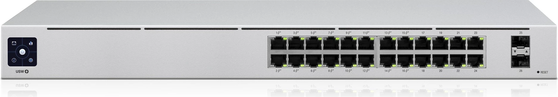 Switch Ubiquiti UniFi 24-Port PoE Managed L2/L3 Gigabit Ethernet, Silver