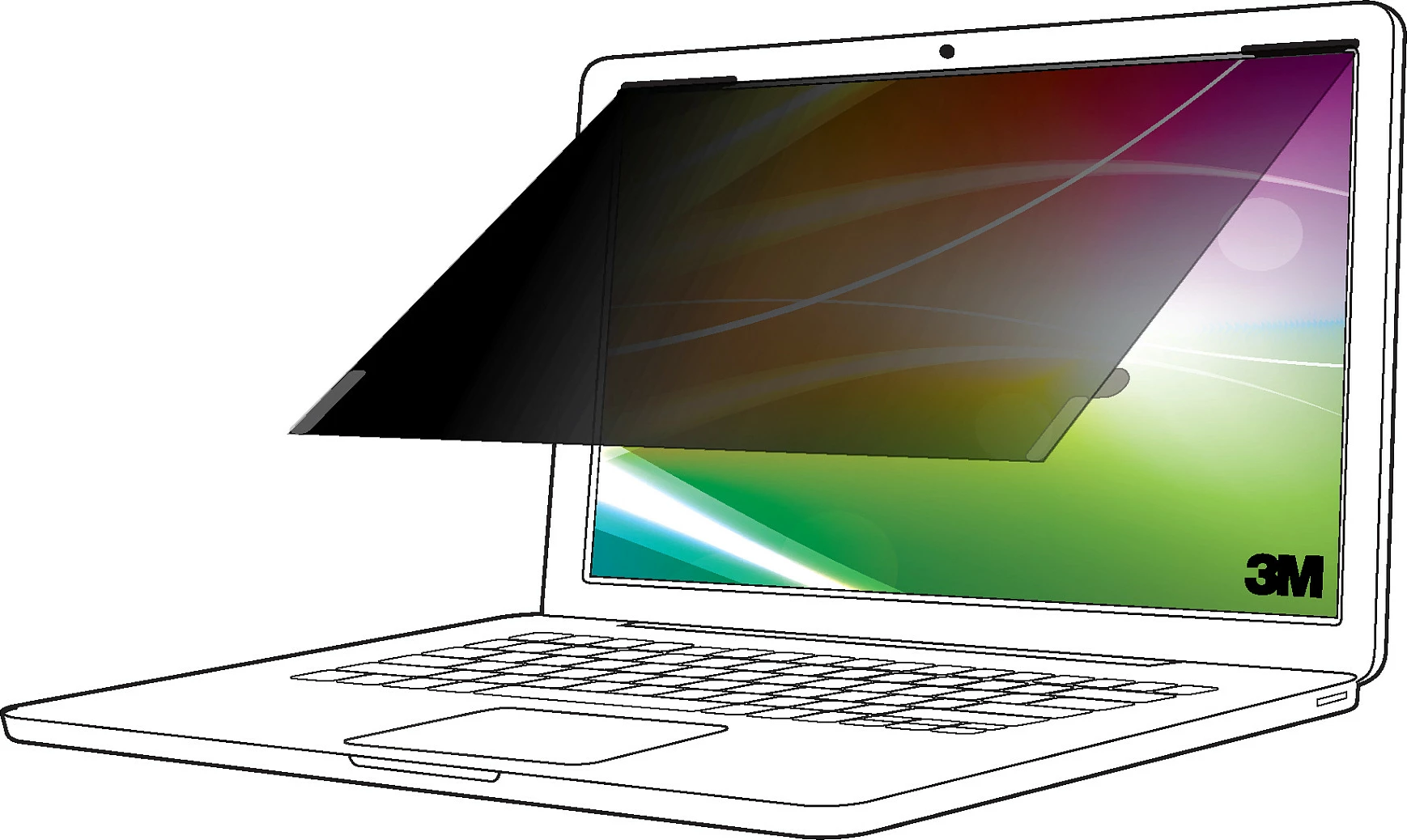 Filter privatësie 3M BP156W9B për laptop 15.6 inç, 16:9, mat/glossy, anti-glare
