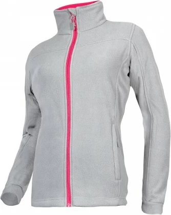 Xhaketë fleece për femra LAHTI PRO L4010602, madhësi M, gri me zinxhir rozë