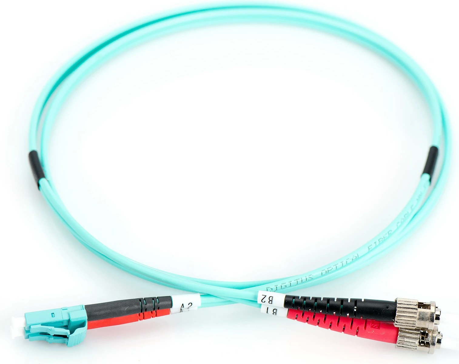 Kabëll optik Digitus OM3, LC në ST, 10m, aqua