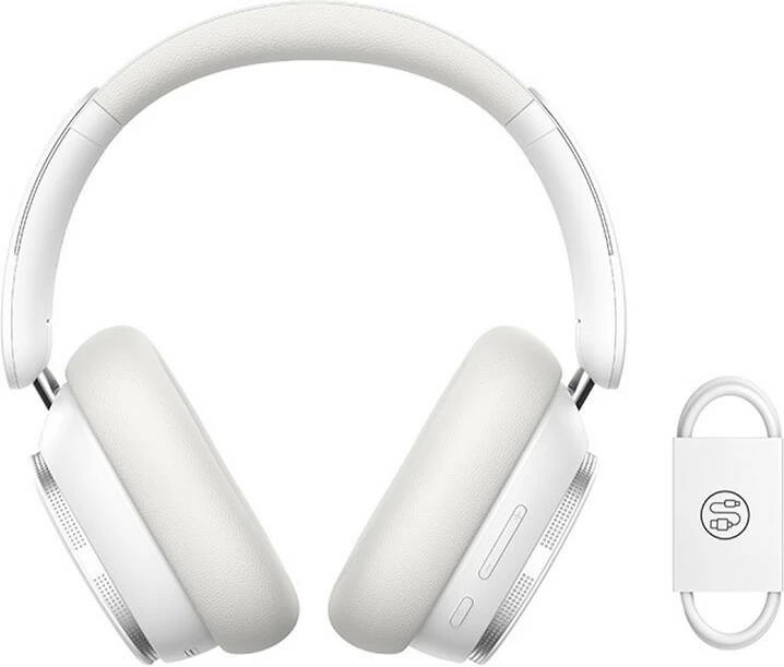 Kufje Baseus Bowie H1 Pro, Wireless, Bluetooth, USB Type-C, Bardhë