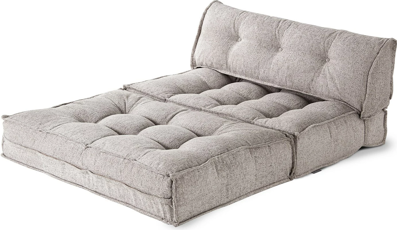 Divan-krevat dy vendësh, Atelier del Sofa, boucle, ngjyrë kafe e çelët