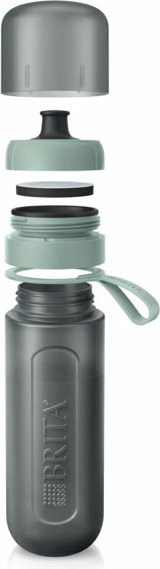 Shishe filtruese uji Brita Active 600 ml, pastel jeshile, set me 5 filtra MicroDisc