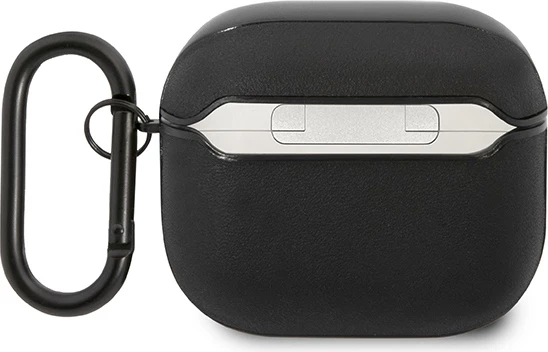 Mbështjellës Mercedes AMG Leather Big Logo për AirPods 3, e zezë