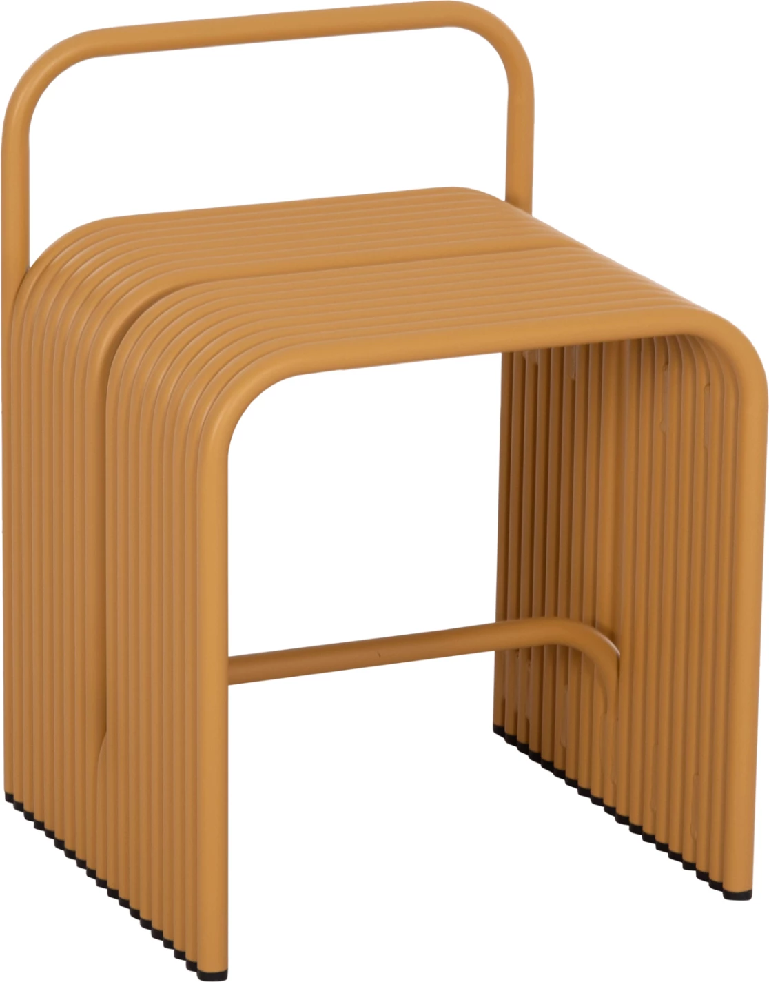 Karrige e ulët INTREPID, alumin, ngjyrë e verdhë mustard, 40x38x55cm