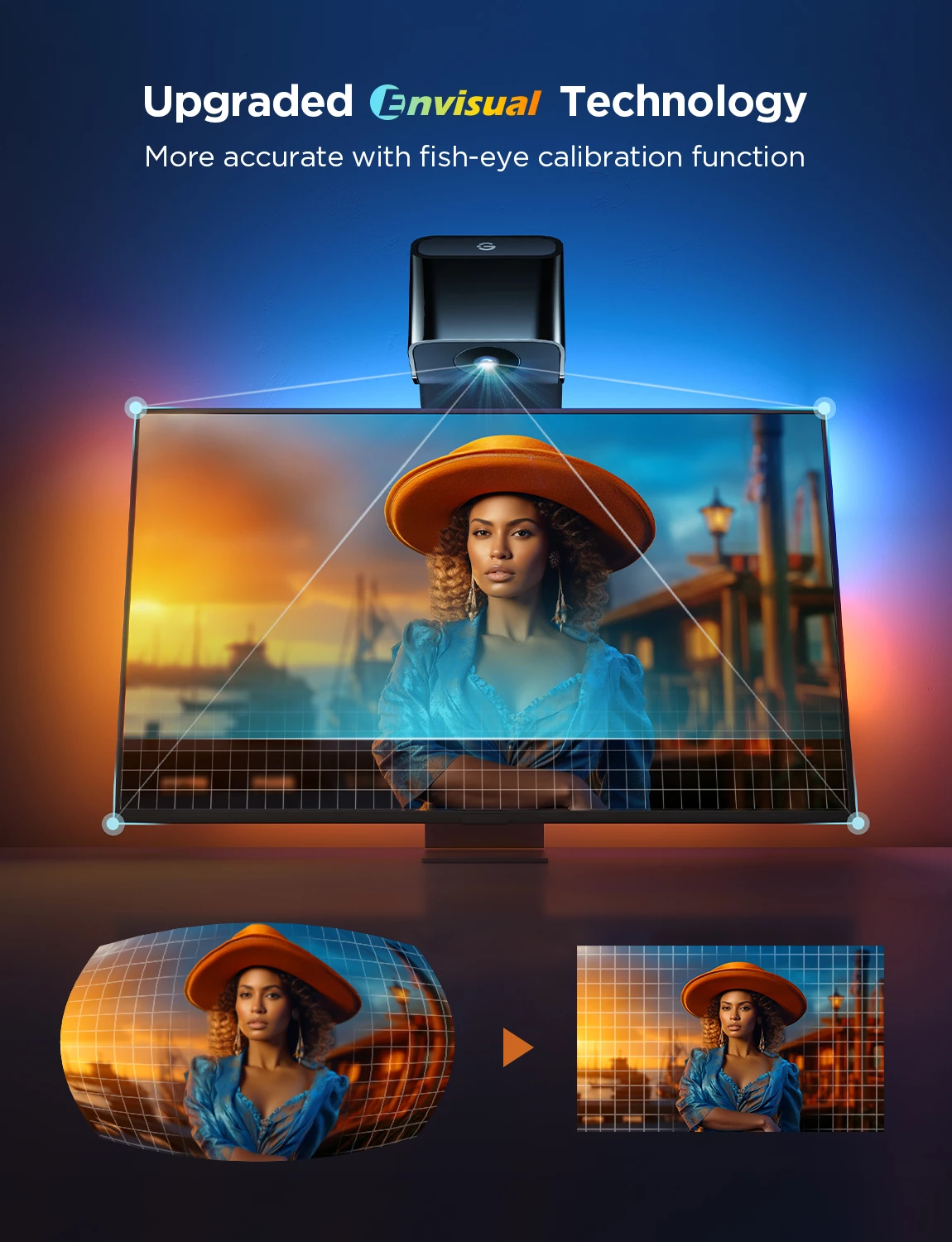 Dritë LED prapa TV Govee Envisual TV Backlight 3 Lite 75-85"