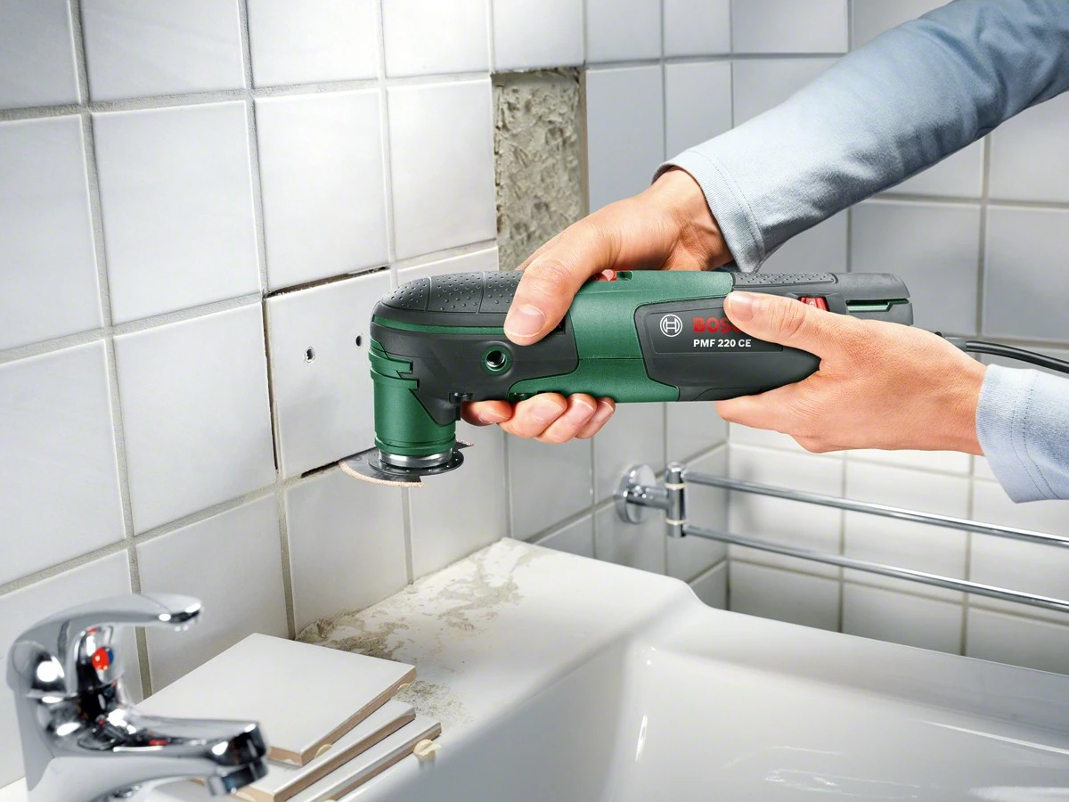 Mjet multifunksional Bosch PMF 220 CE Set, 20000 OPM, 1.1 kg, zi/gjelbër