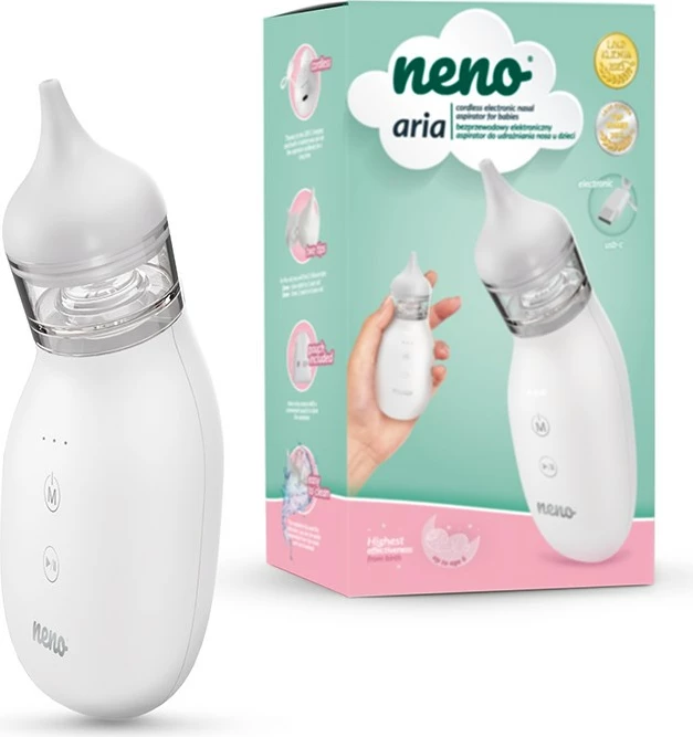 Aspirator hunde elektronik pa tela neno Aria, i bardhë