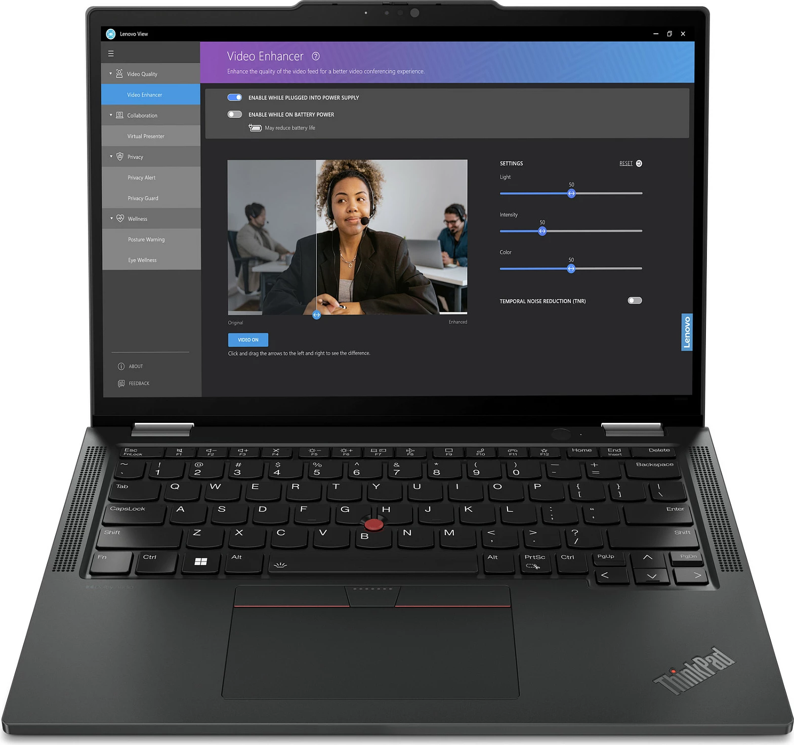 Laptop Lenovo ThinkPad X13 2-in-1 Gen 5, Intel Core Ultra 5, 16 GB RAM, 512 GB SSD, Ekran 13.3", Ngjyrë e zezë