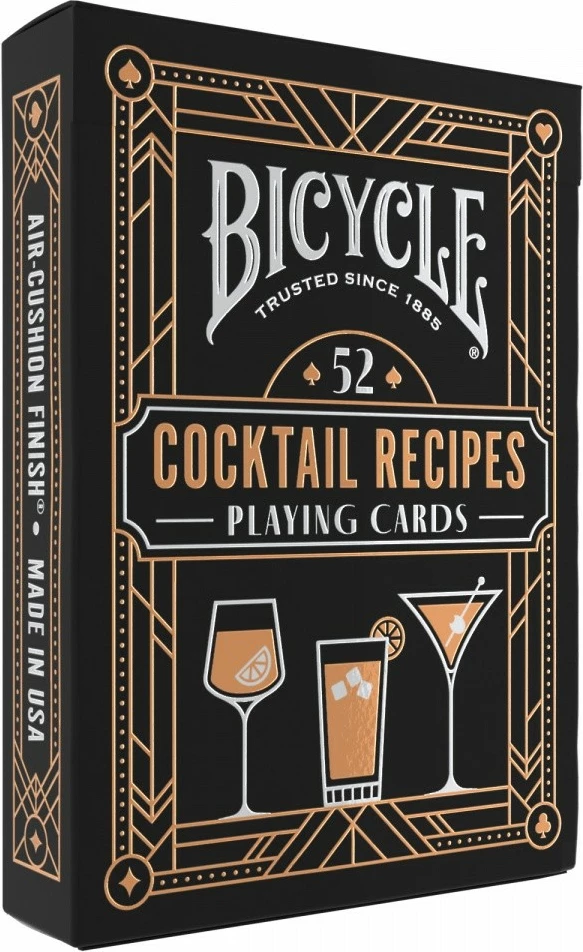 Letra loje Bicycle Cocktail Cards 2024 Europe CS24 IN6, 52 receta koktejli