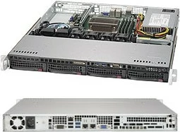 Kasë serveri Supermicro SuperChassis 813MFTQC-350CB2, Rack, 1U, e zezë